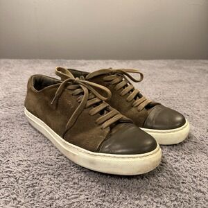 Axel Arigato Clean 90 Sneakers Mens 42 Green‎ Suede Shoes Lace Up Handmade